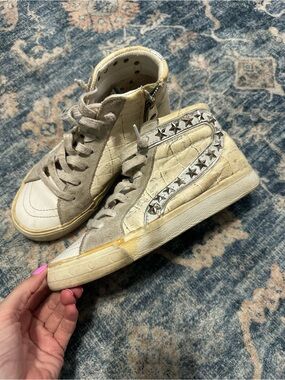 Vintage Havana Ivory Star-Accent High Top Sneakers